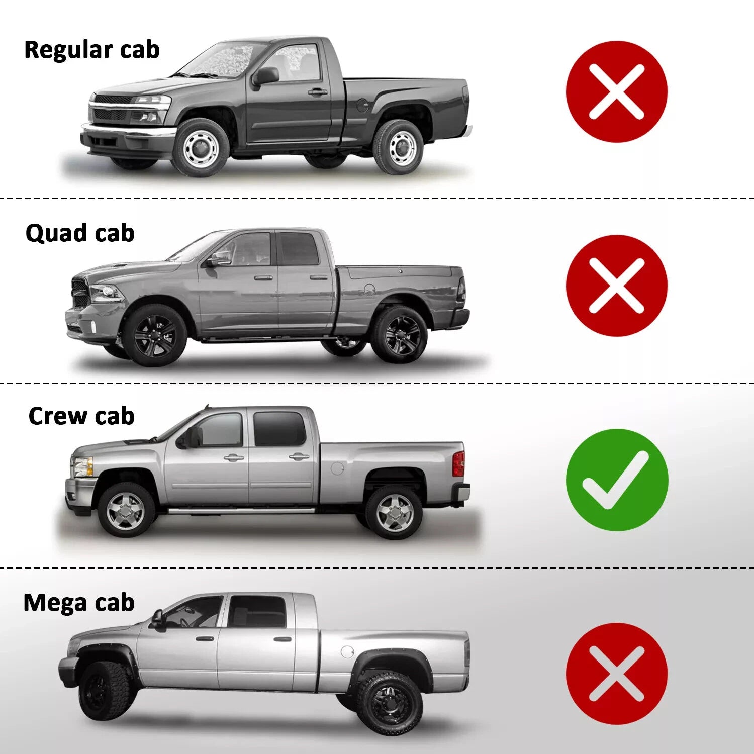Rocker Panels Protector Cover Trim for Chevy Silverado Sierra (2001–2006)