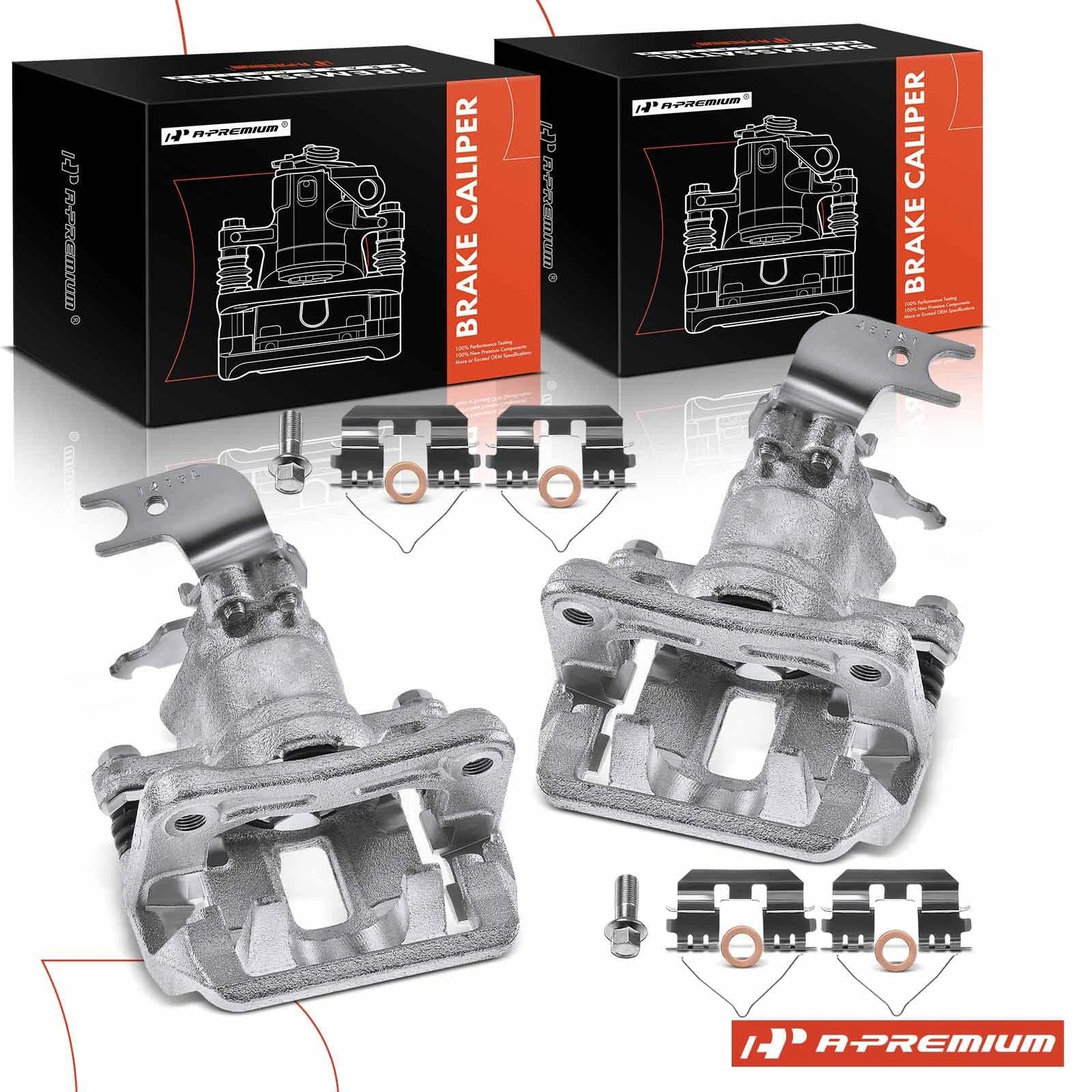 Pair Rear Disc Brake Calipers for Honda Accord (2013–2017)