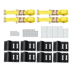 E-Track System with 4 Ratchet Straps for Automotive Use