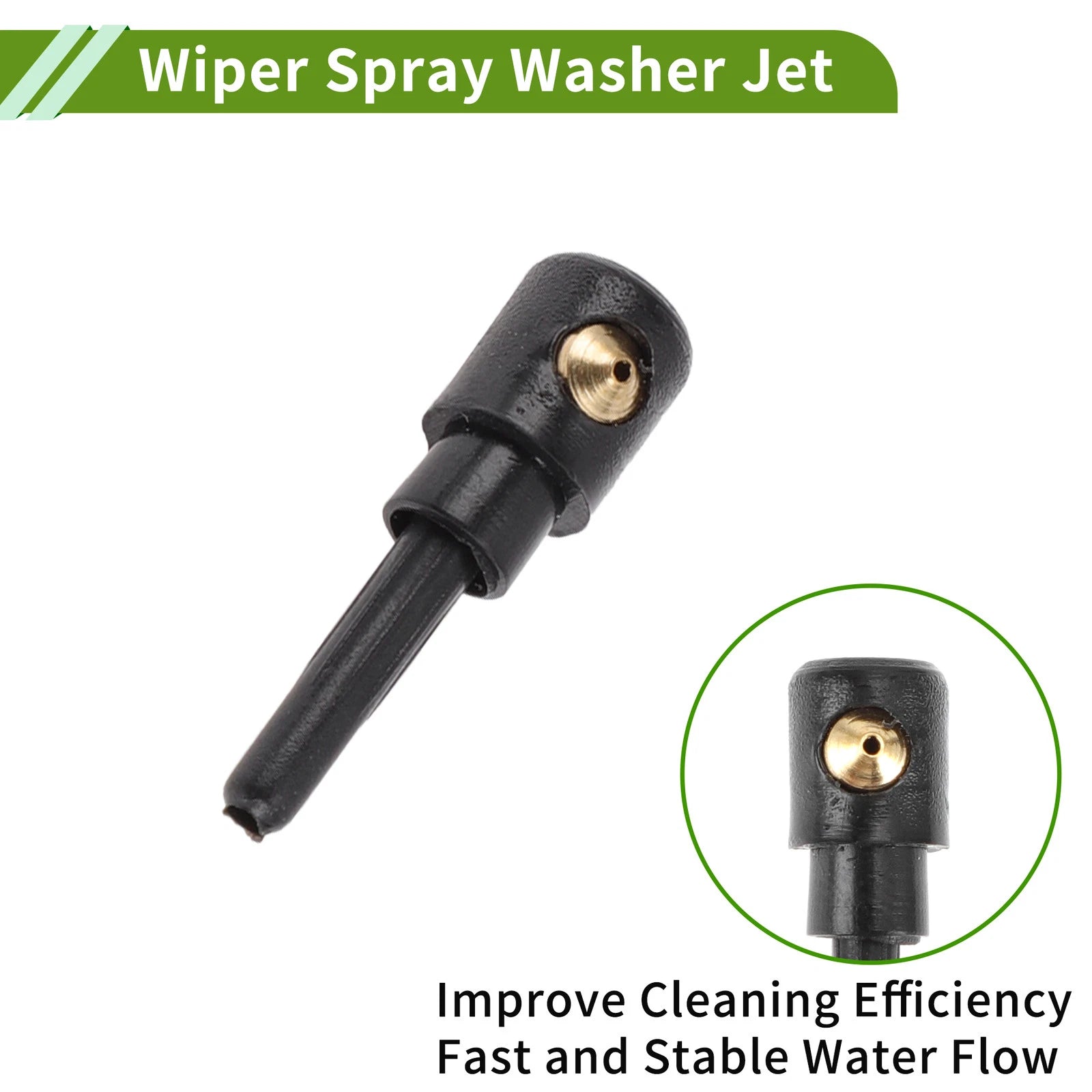 Windshield Washer Nozzle with Hose Connector for Audi (1996–2005) No. 3B9955985