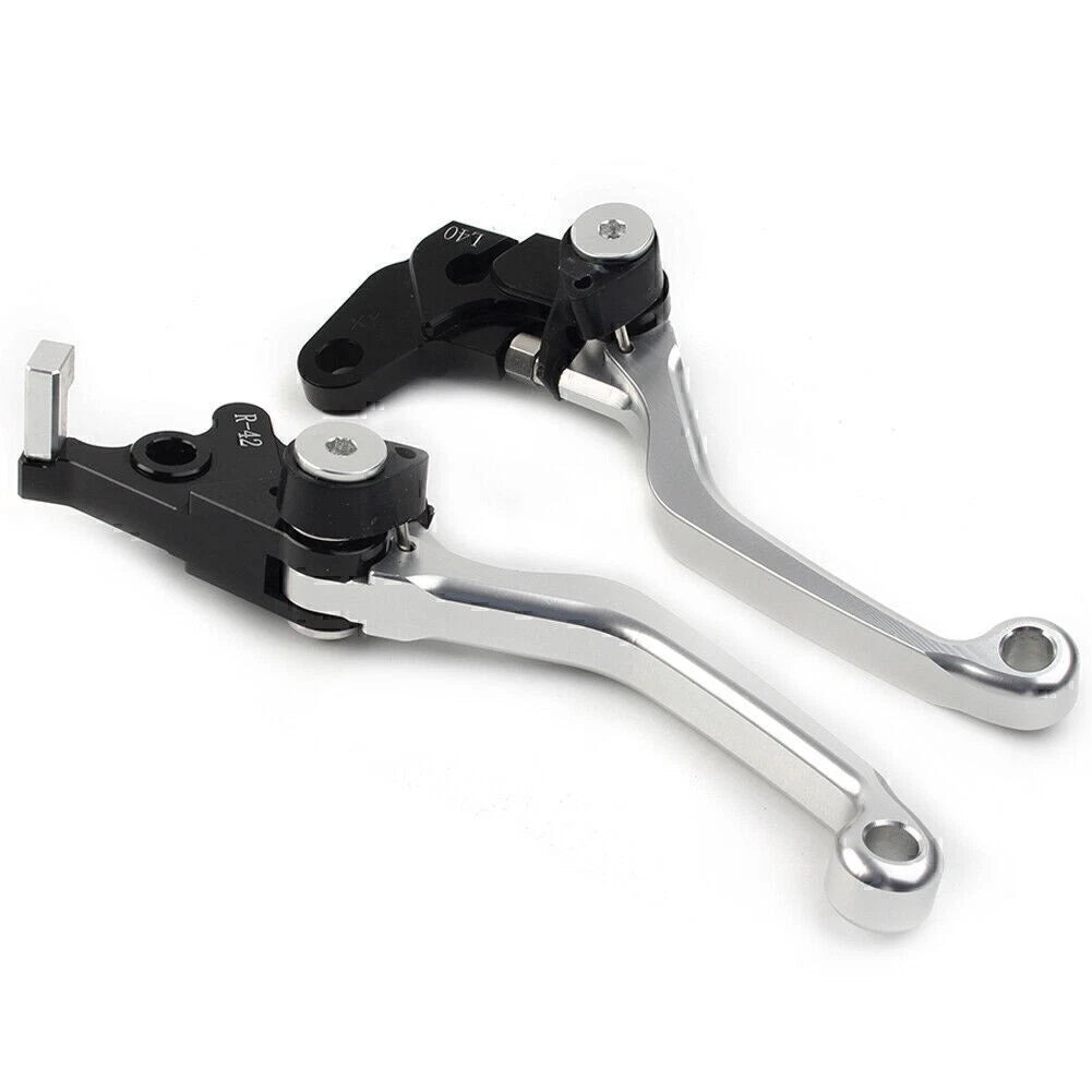 CNC Pivot Brake Clutch Lever for Suzuki DRZ400S DRZ400SM DRZ400E (2000–2022) Silver
