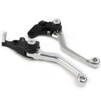CNC Pivot Brake Clutch Lever for Suzuki DRZ400S DRZ400SM DRZ400E (2000–2022) Silver