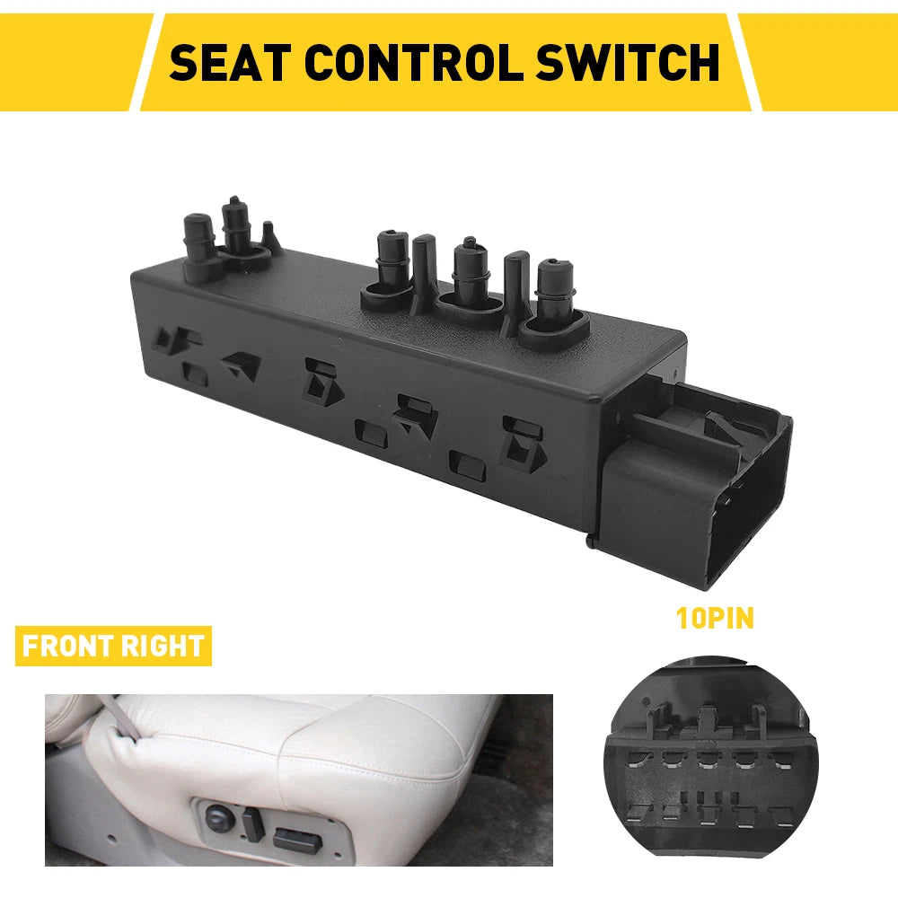 Right Passenger Power Seat Switch for Cadillac SRX (2004–2009) 25974715