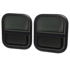 2 Pack Black Replacement Windows for RV Teardrop Style (14" W x 16" H)