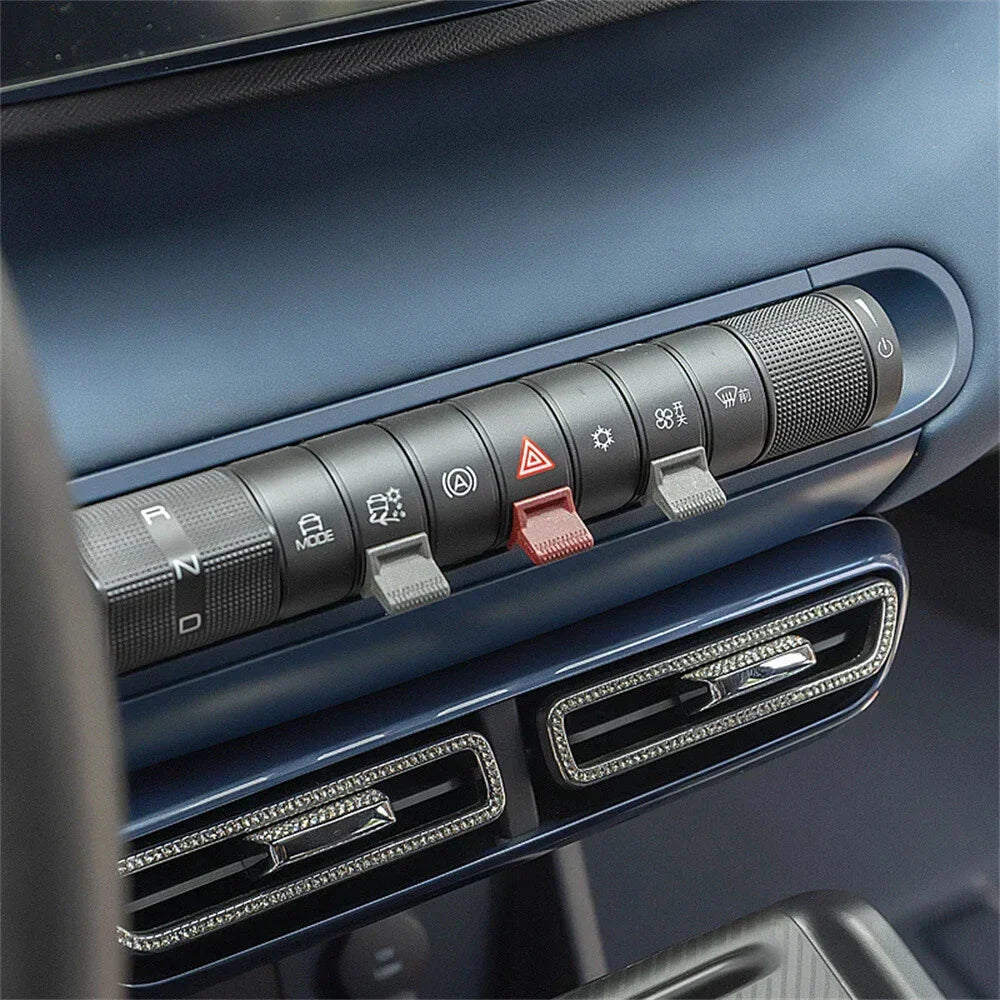 7Pcs Button Paddle Stickers for BYD Dolphin (2021-2025)