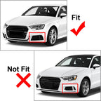 Closed Mesh Honeycomb Front Bumper Fog Light Grille for Audi A3 S3 (2013–2020)