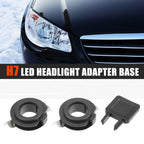 1 Set H7 LED Headlight Adapter Bases W/ Key for BMW X5 (2015-2015)
