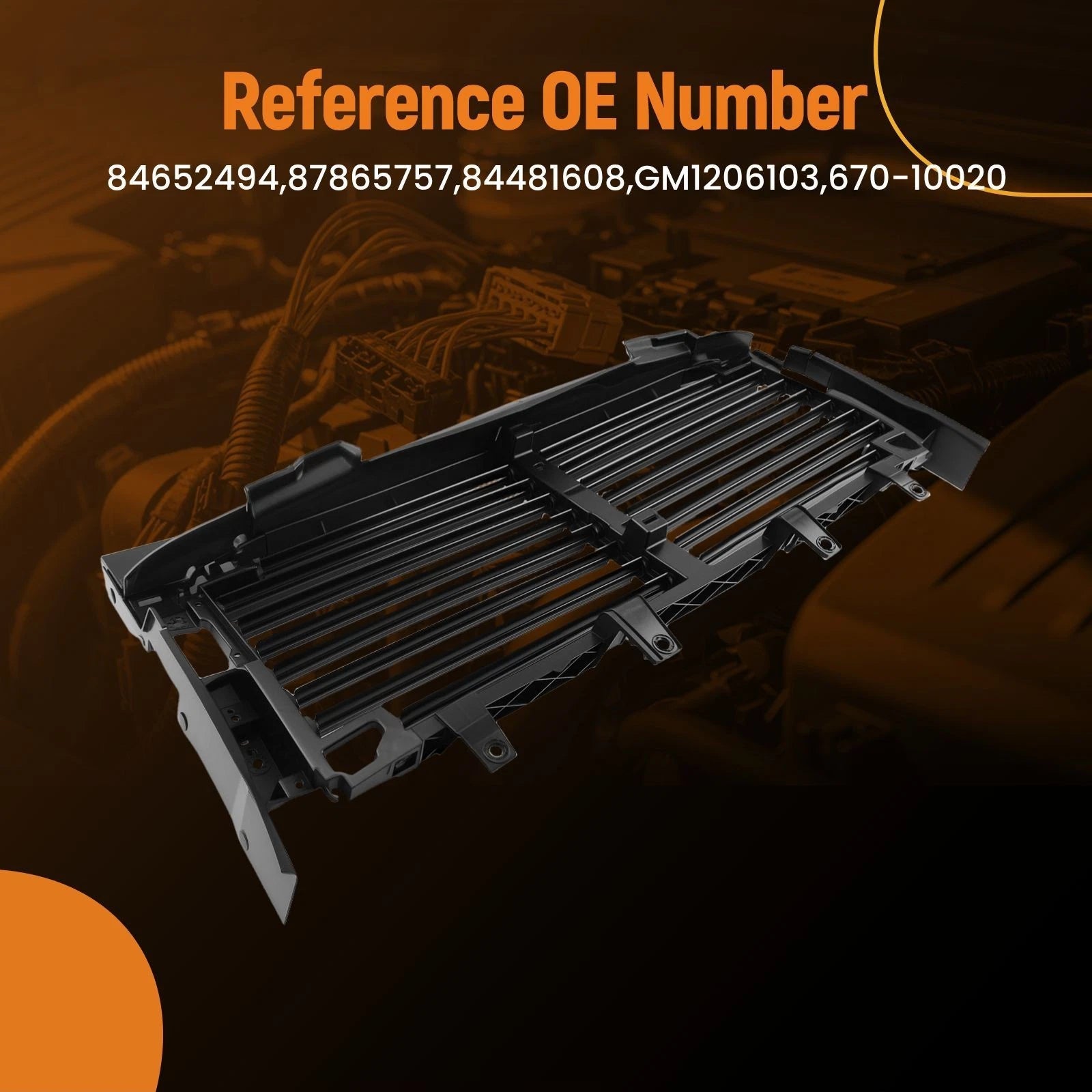 Active Radiator Grille Shutter for Chevrolet Silverado 1500 (2019–2023) 84652494