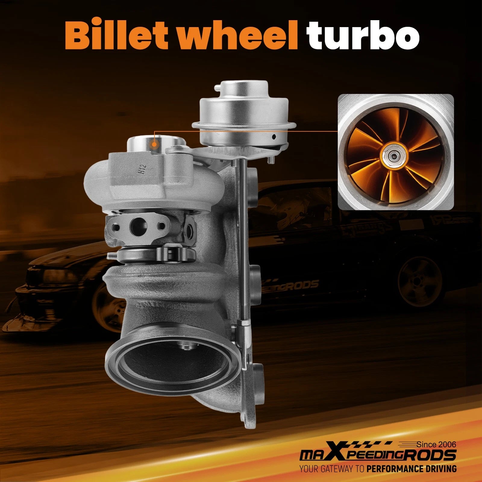 Billet Left Turbocharger for BMW 335i 335xi 135i N54B30 3.0L (2007–2015)