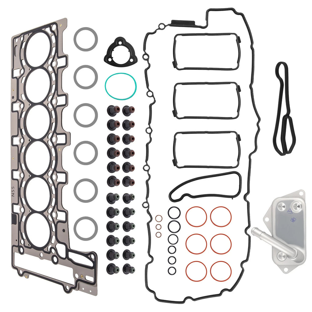 Oil Cooler Assembly with Gaskets for BMW F10 535i 3.0T (2010–2016)