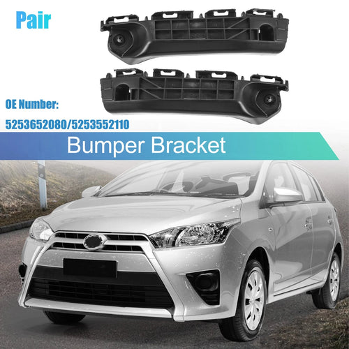 1 Pair Front Bumper Bracket No. 5253652080 for Toyota Yaris (2012–2014)