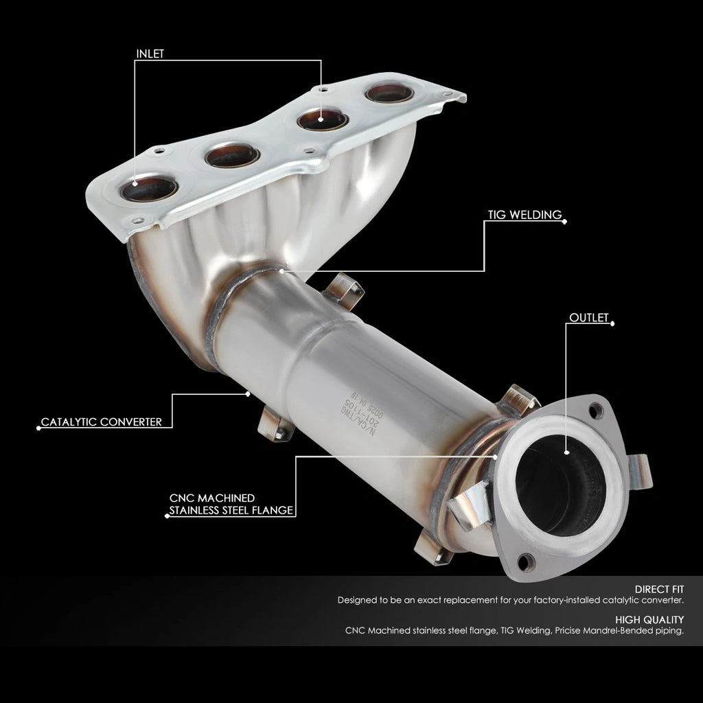 Catalytic Converter Exhaust Manifold w/Gasket for Toyota Camry 2007–2011