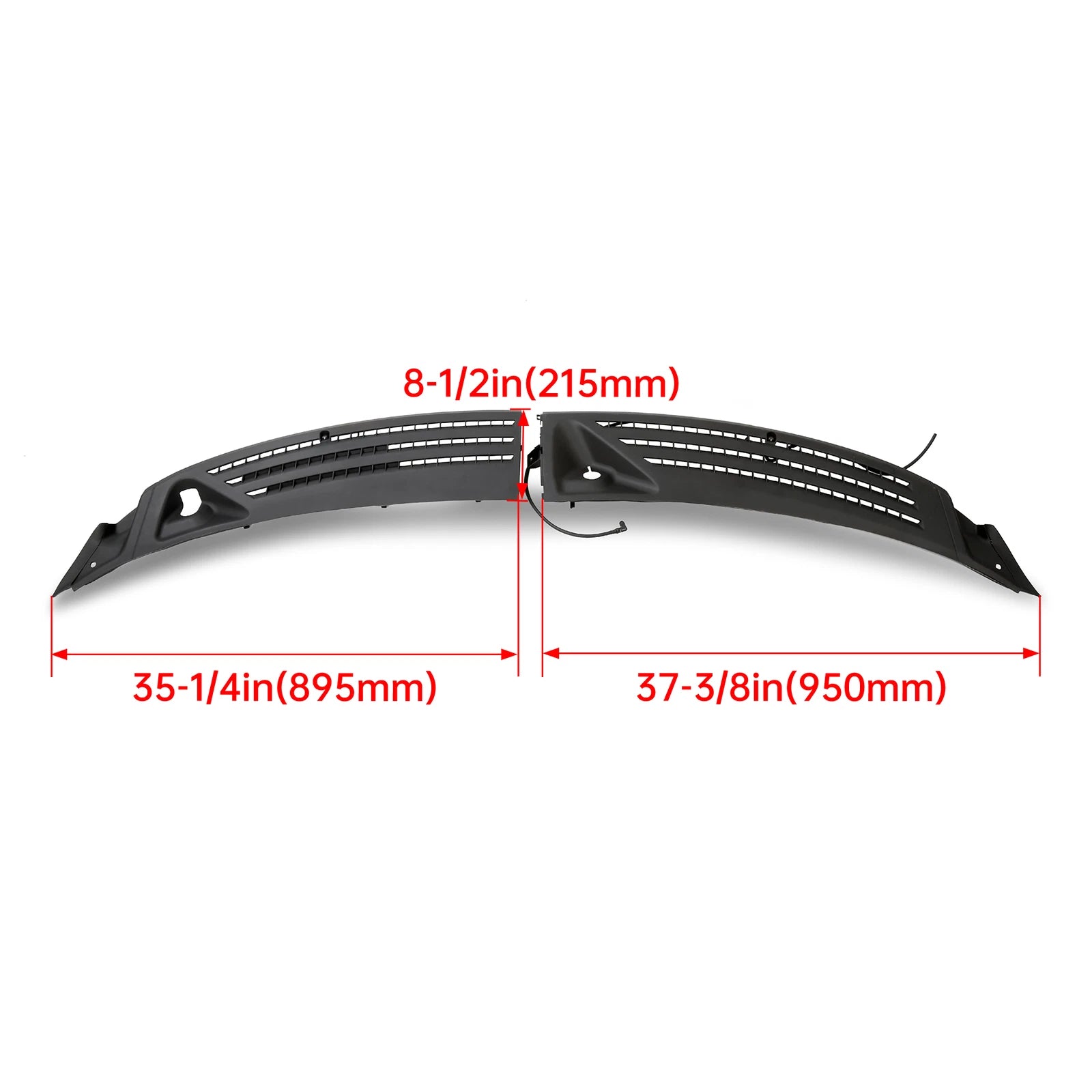 Outer Windshield Wiper Cowl Cover Panels for Lincoln Mark LT (2006-2008)