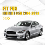Set of 4 Side Window Chrome Delete Covers for Infiniti Q50 (2014–2024)