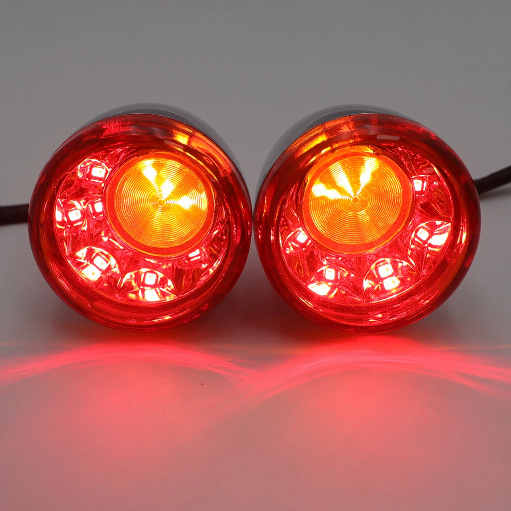 Amber Rear LED Running Brake Turn Signal Indicator Light for Harley XL 883 1200 (2004–2023)