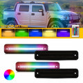 4X Smoked Len RGB LED Bumper Side Marker Lights for Hummer H2 (2003–2009) 25952319