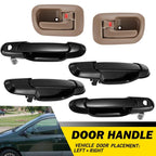 Set of 6 Door Handles for Toyota Sienna (1998–2003)