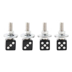 Set of 4 Black Plastic License Plate Frame Screws for M6 Vehicles