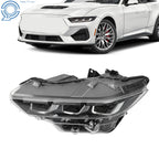 Full LED Headlight for Ford Mustang (2024–2026) Left Side, Black Style