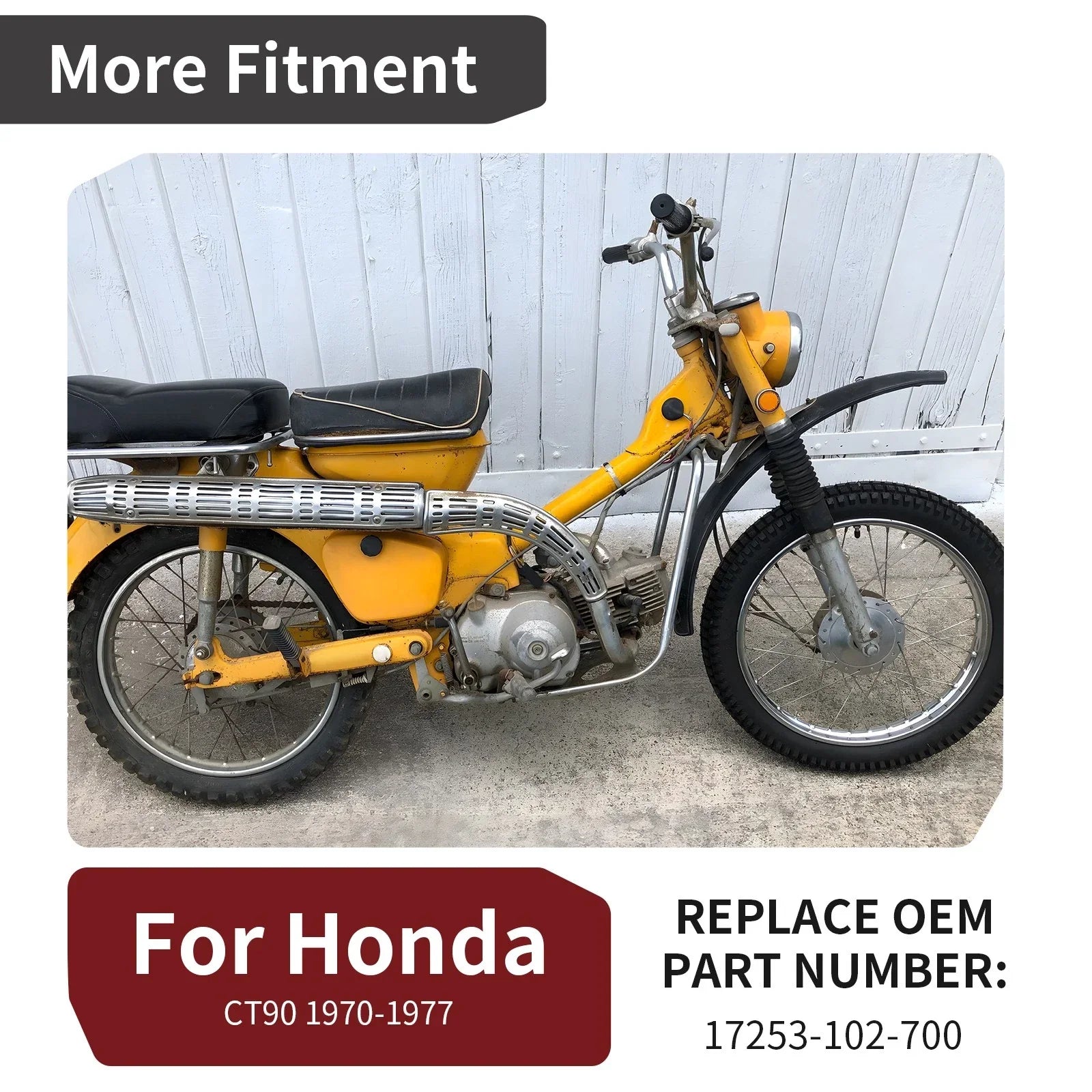 Air Cleaner Filter Tube Joint for Honda CT90 (1970–1973)