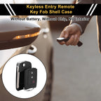3 Button Key Fob Shell Case for Toyota RAV4 (2013–2015) Black