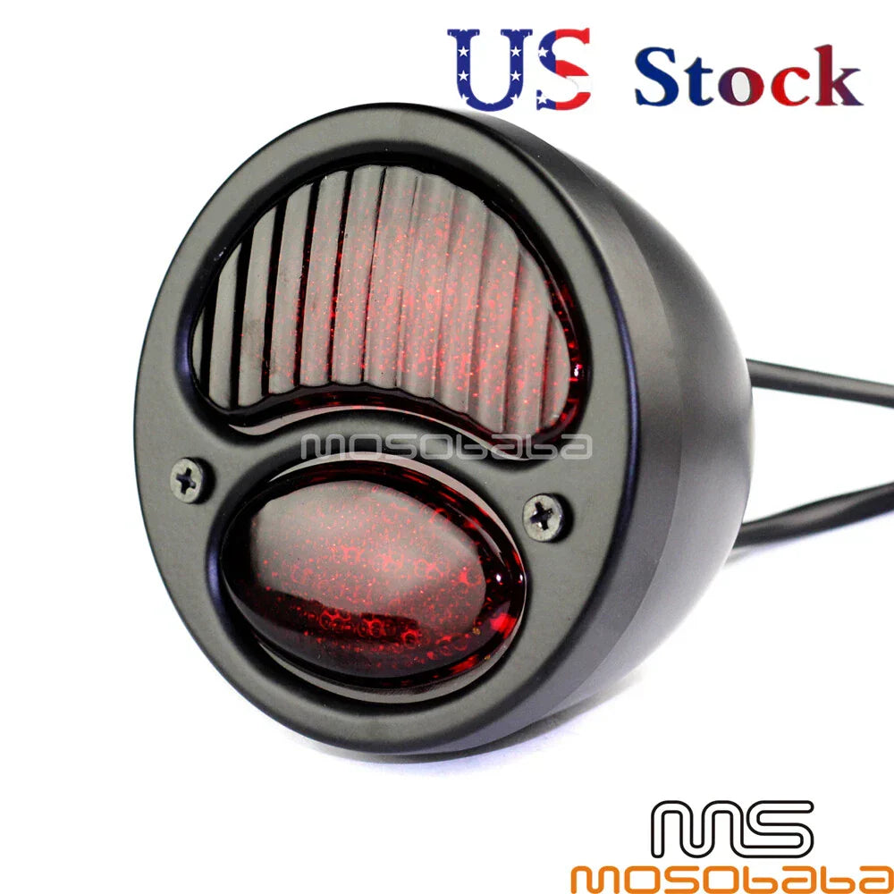 Black LED Taillight Rear Brake Lamp for H-D Bobber Chopper Cafe Racer