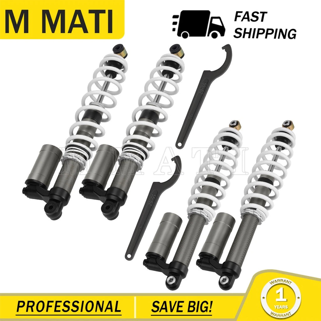 Front Rear Air Shock Absorbers Set for Polaris RZR S 800 (2009–2012)