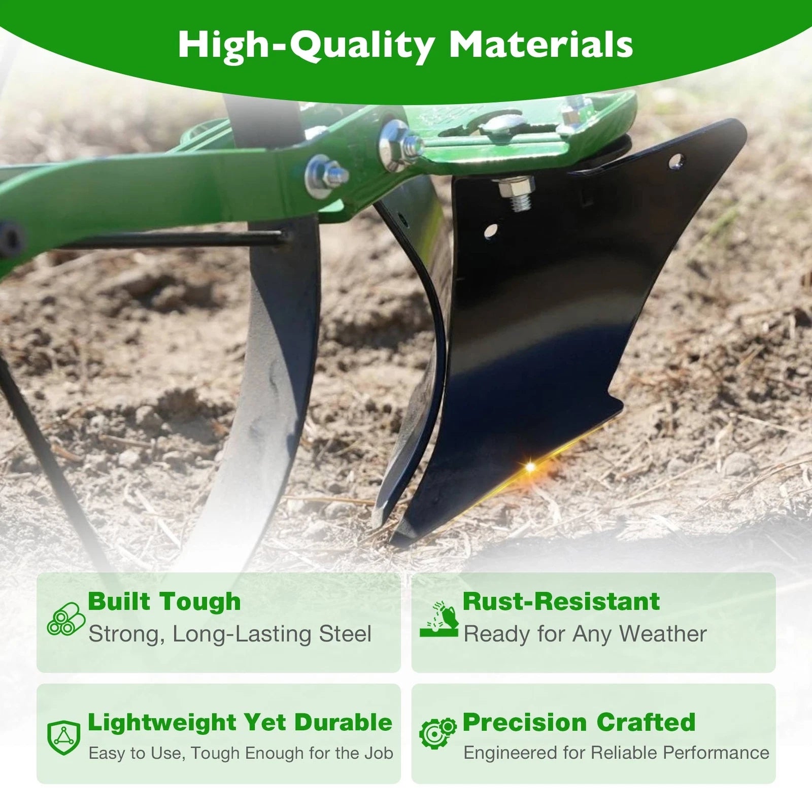 Set of 2 Heavy Duty Wheel Hoe Plows for Planet Jr. (Year Range)