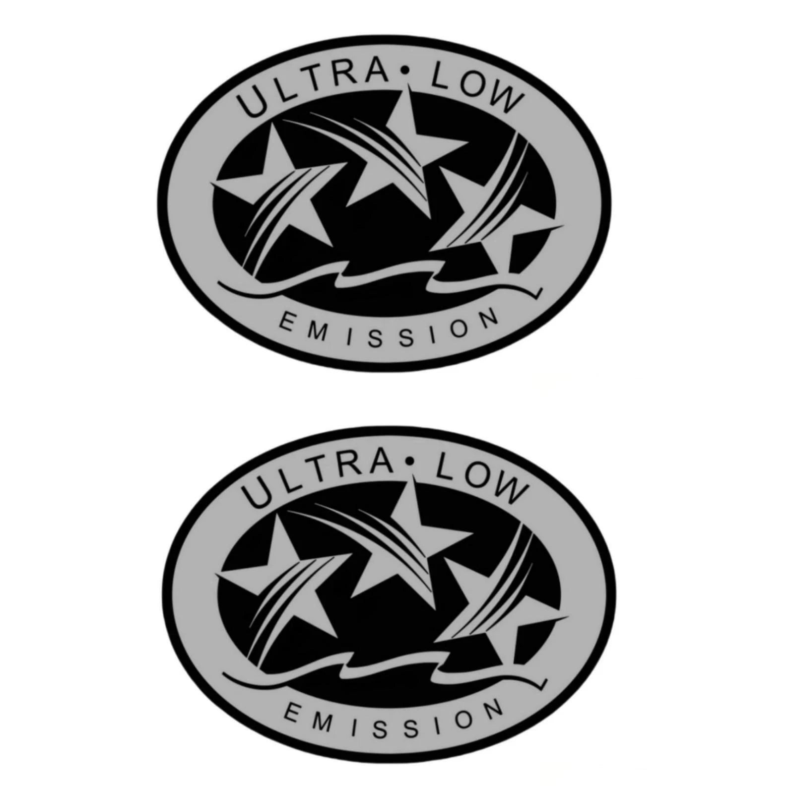 2X Outboard Graphic Sticker for Mercury (CA DOT, Silver)