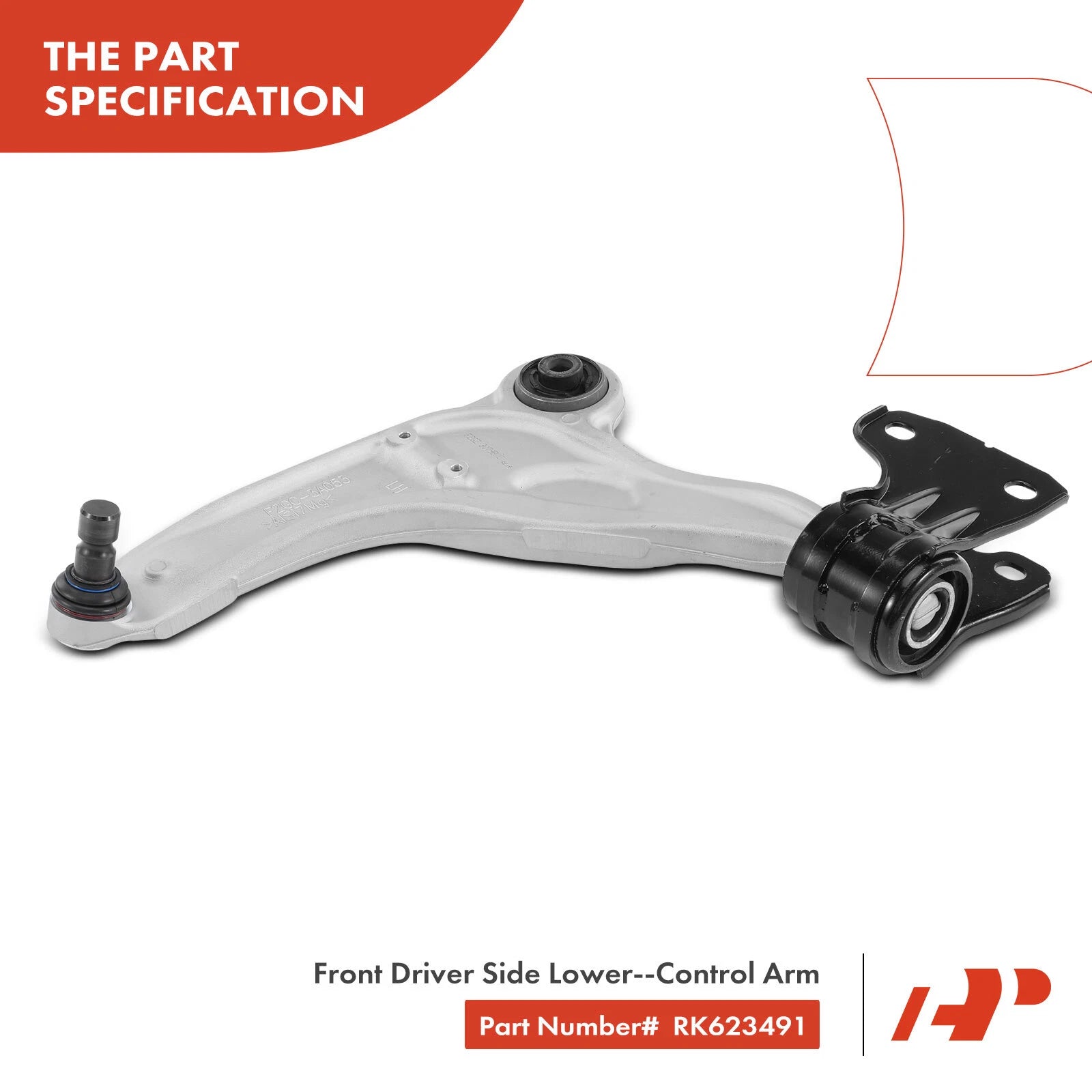 Front Left Lower Control Arm with Ball Joint for Ford Edge MKX (2007-2014)