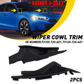 Set of 2 Wiper Cowl Trim End Caps for Honda Civic (2022–2025)