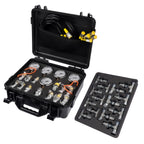 Hydraulic Pressure Test Kit for Universal Applications (5 Gauges, 5 Hoses)