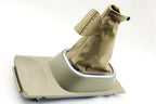 Leather Shift Boot Cover for Nissan Versa (2007–2012) Beige