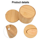 Salt Cellar with Magnetic Lid and Scoop Tool for Kitchen Use