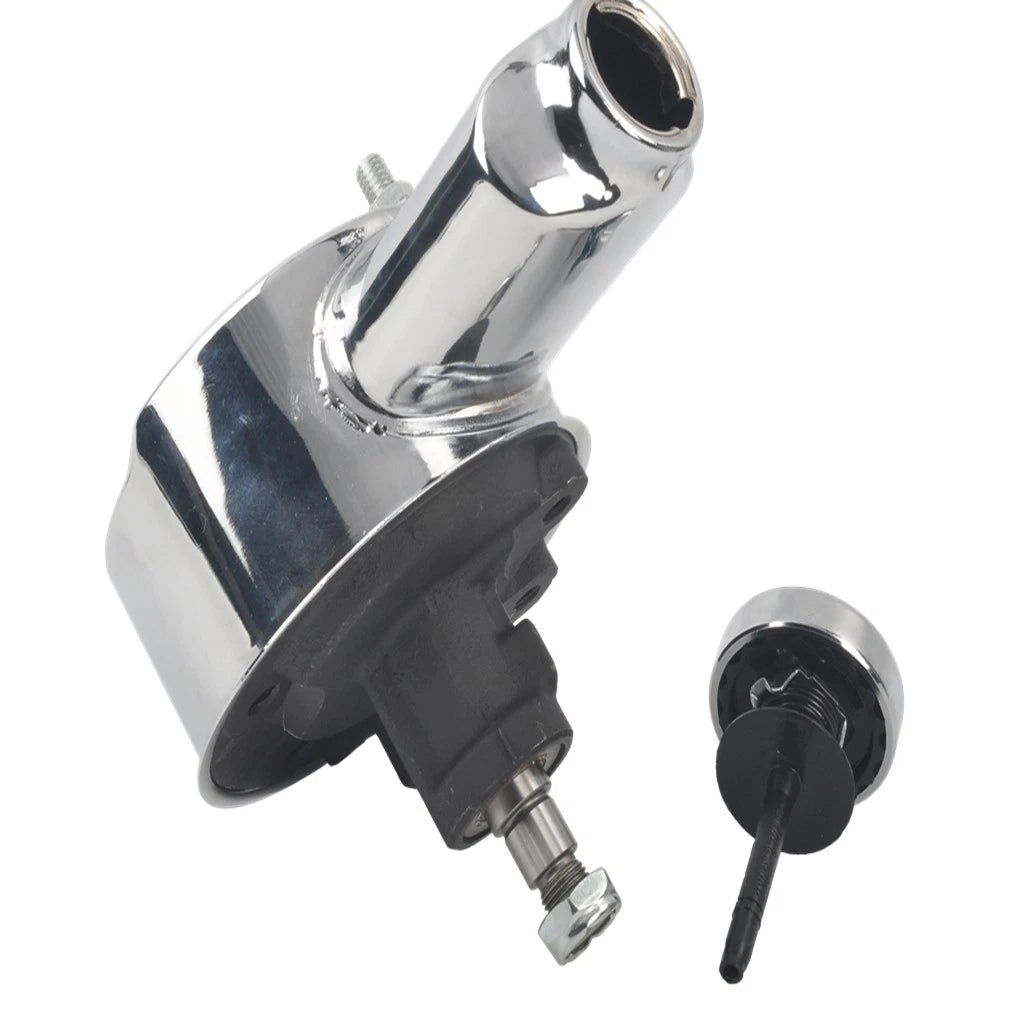 Chrome Power Steering Pump with Bracket & 2 Groove Pulley for Chevy SBC 350/400 (1969–1986)