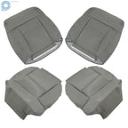 Set of 2 Leather Seat Covers for Ford F150 Lariat XLT (2004–2008) Gray