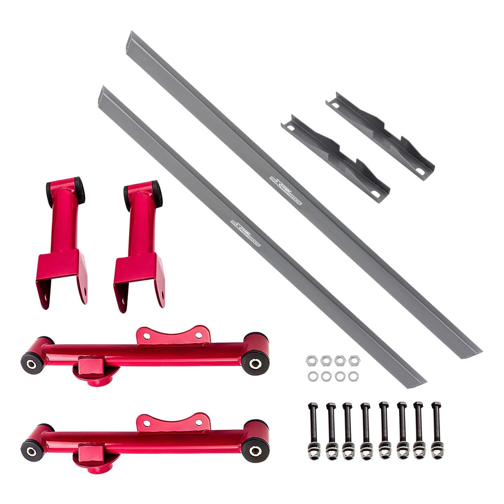 Rear Upper Lower Tubular Control Arms Subframe Connector Kit for Mustang (1979–2004)