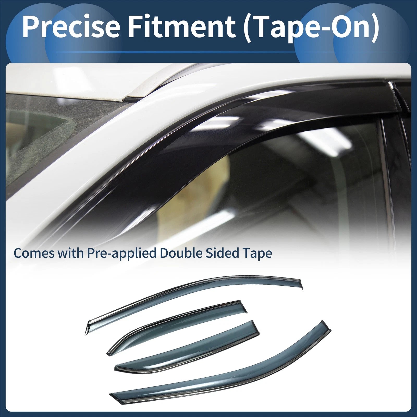 Window Deflectors for Toyota Corolla (2020–2024) Side Window Vent Visors