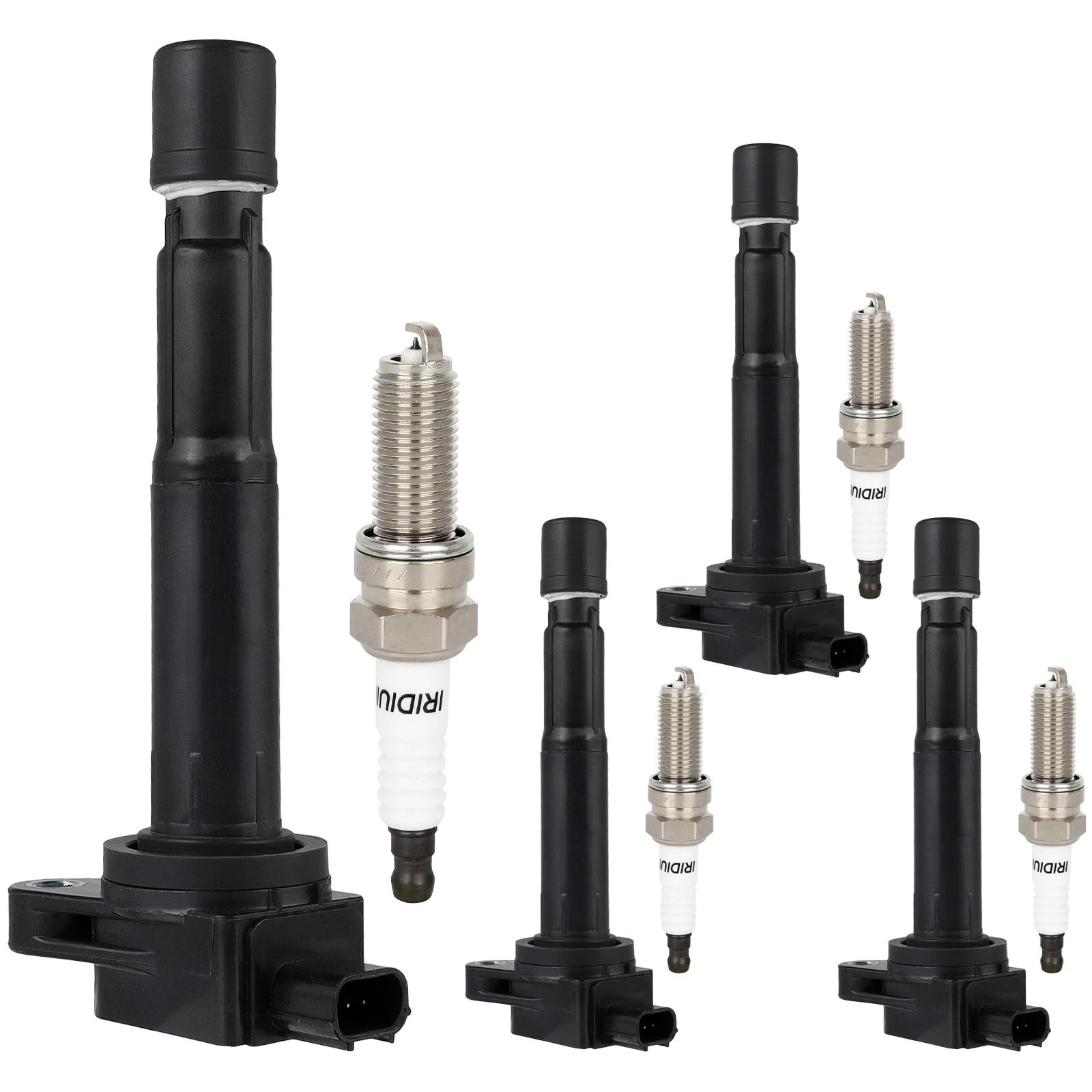 Set of 4 Ignition Coils & Spark Plugs for Acura TSX (2009–2014)