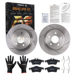Rear Solid Brake Rotors & Ceramic Pads for Ford Transit Connect (2014–2018) S-54193