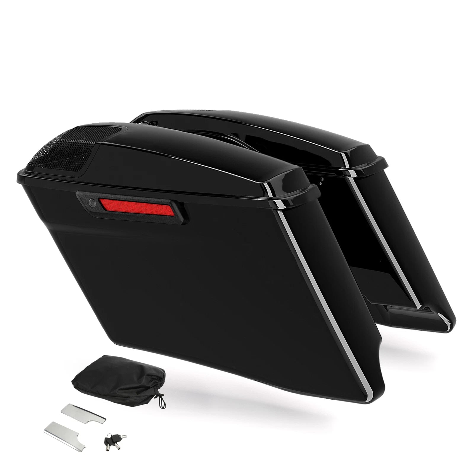 4" Hard Saddlebags with 5" x 7" Cut Outs & Rear Fender for Harley Electra Glide (2014–2023)