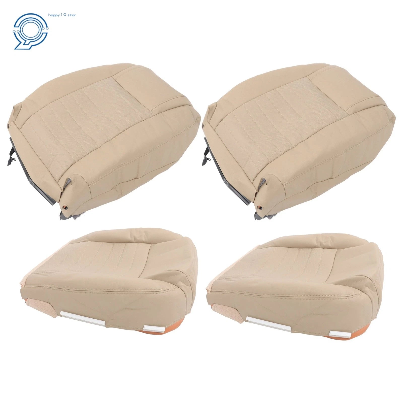 Beige Leather Seat Covers for Ford Mustang GT (2005-2009)