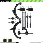 12Pcs Front Control Arm Ball Joint Tie Rod Sway Bar for Dodge Ram 1500 (2009–2010)