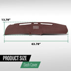 TPE Dashboard Cover for Ford F-100 F-150 F-250 F-350 Bronco (1980–1986)
