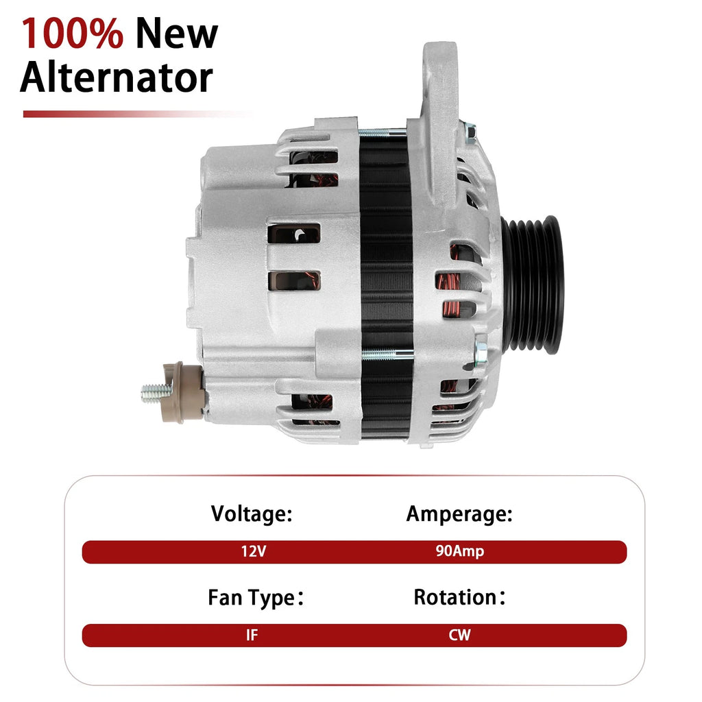 Alternator for Mitsubishi Eclipse 2000-2005, Mirage 2000-2002