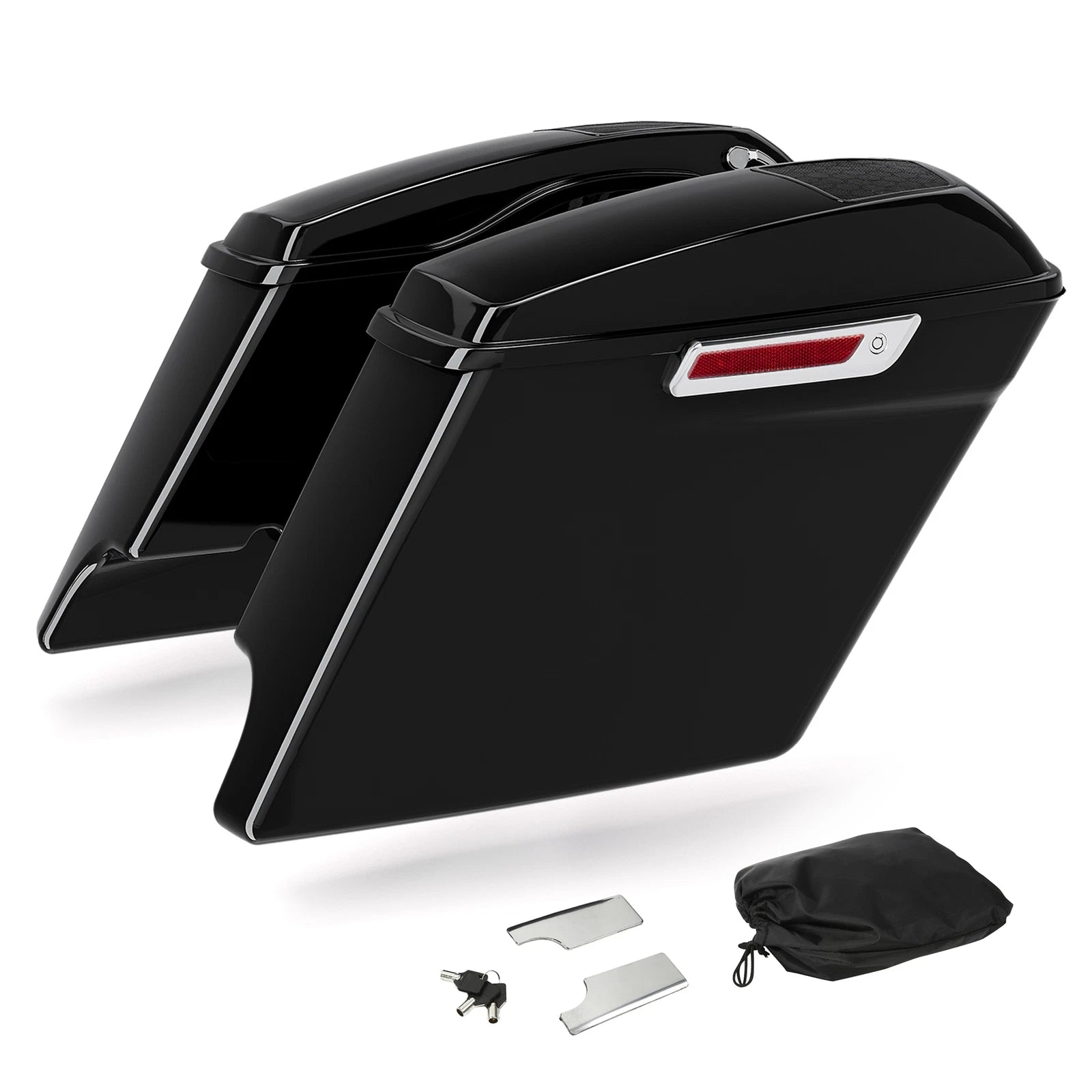 5'' Stretched Saddlebags with 6x9" Speaker Cutout for Harley Touring (1993–2013)
