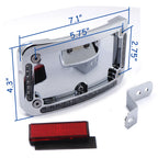 Chrome License Plate Frame Bracket w/ LED for Harley FLSTN (2005–2017)