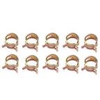 10 Pack 6mm Spring Clip Hose Line Band Clamp for Vacuum Fuel Oil (N/A)