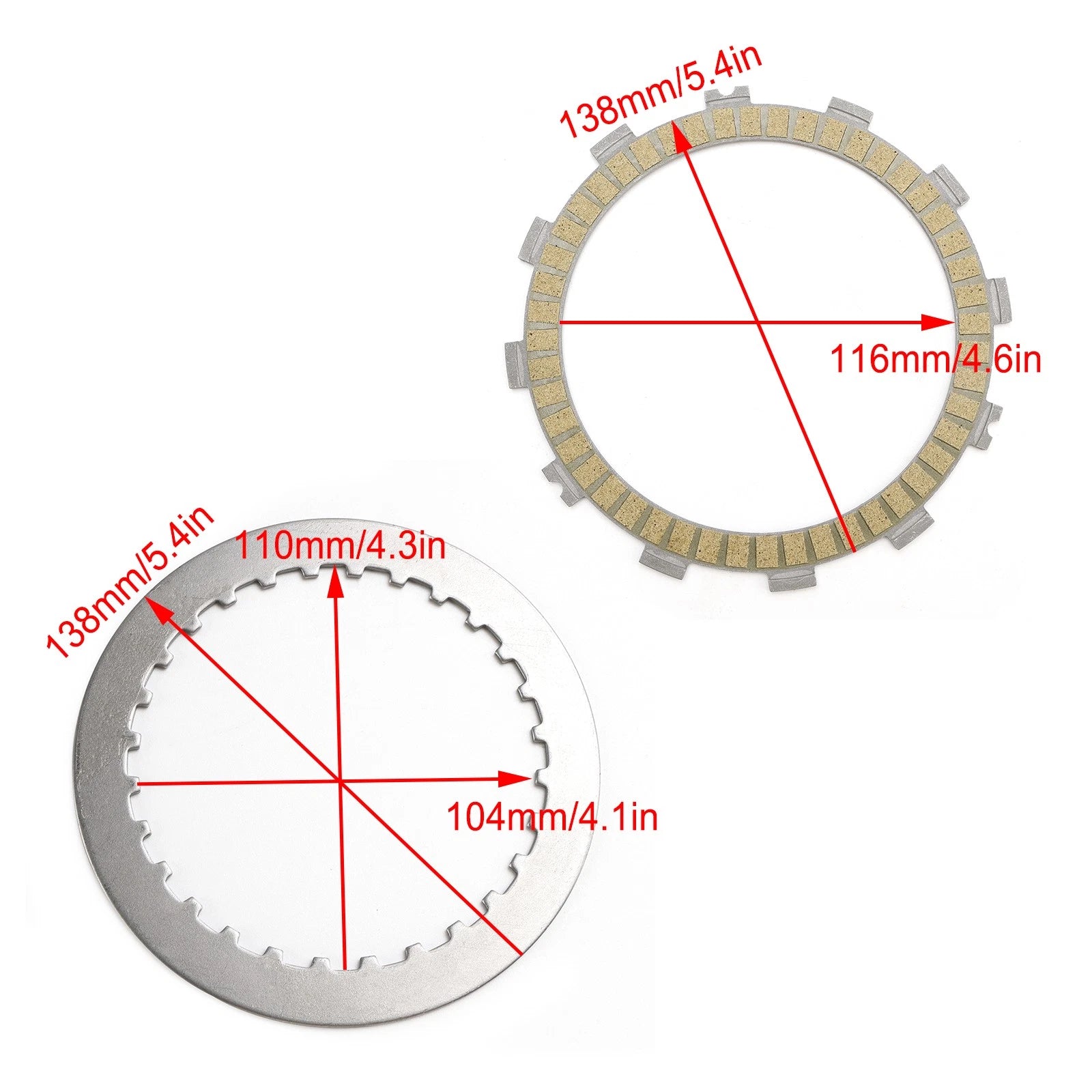Clutch Friction Plates & Gasket Kit for Kawasaki ER250 Z250 Ninja 250 (2013–2014)