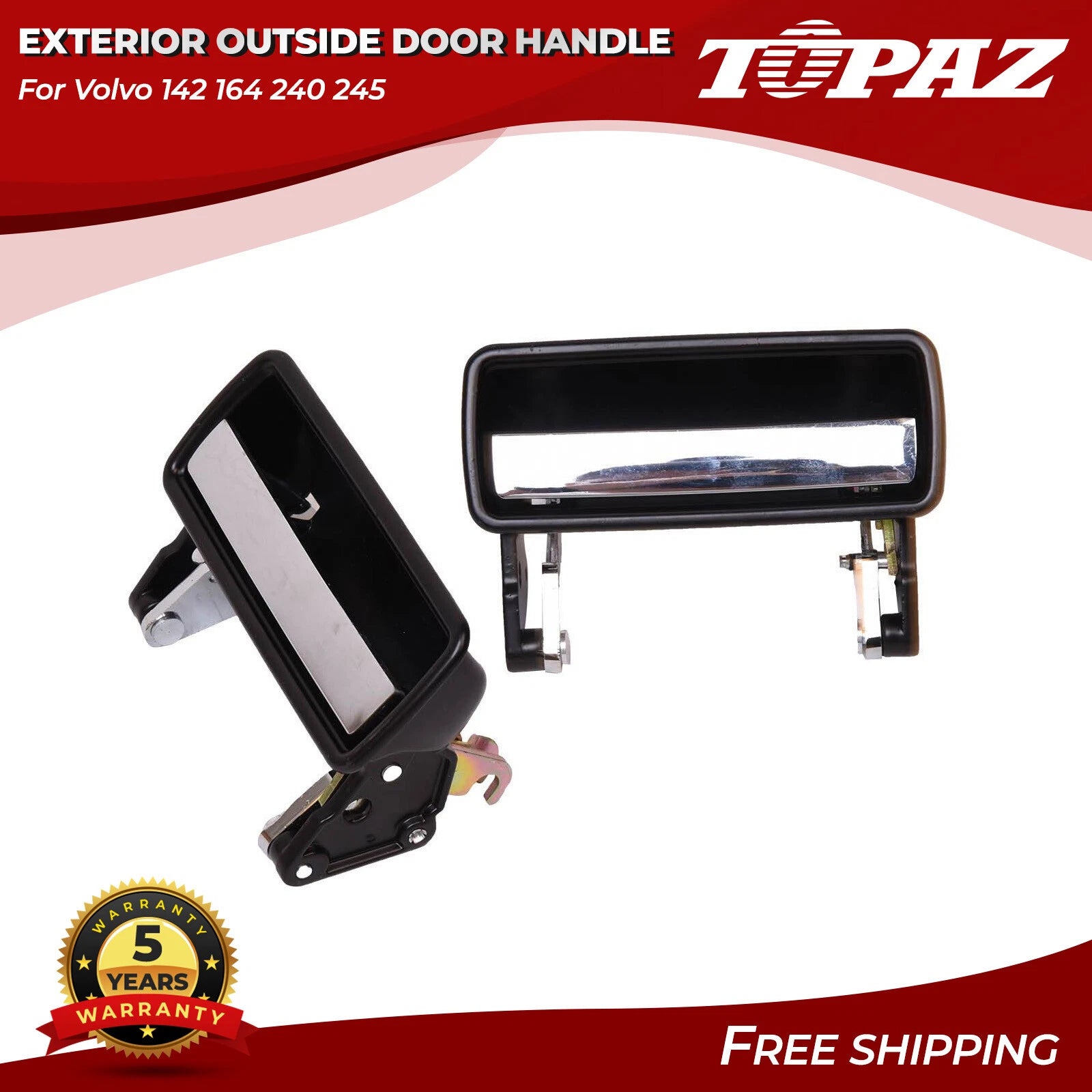 Exterior Door Handle Set for Volvo 142 164 240 245 (1967–1993)